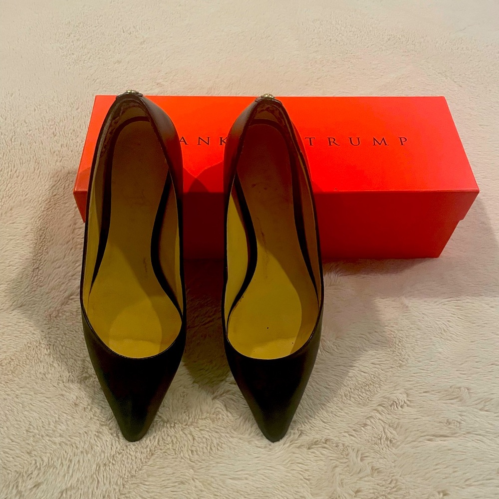 Ivanka Trump Black Patent Leather Shoes.  Size 5.5. Gently worn.